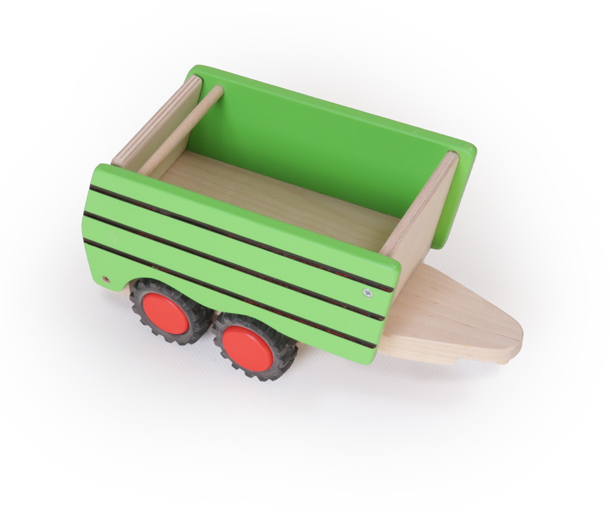 Spielzeug Holz Traktor Kipper | Holz Spielzeug Peitz Kinder Kipper | Baustellenfahrzeug | Holz Spielzeug Peitz