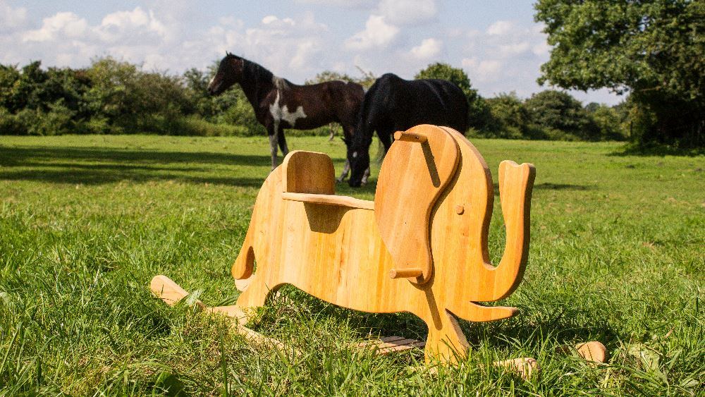 Schaukelelefant! Massivholz Tier! | Holz Spielzeug Peitz Schaukel rund um den Geburtstag 1 Jahr 2 Jahre 3 Jahre Holz