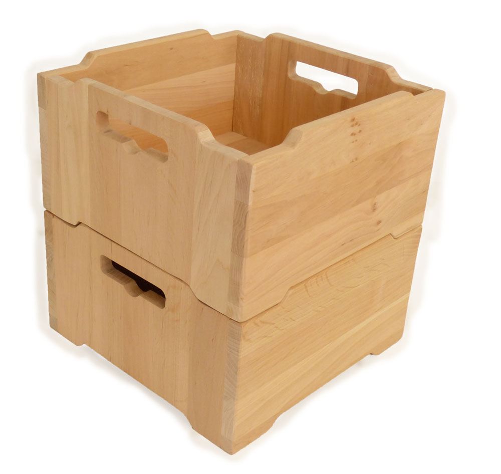 Holz Kiste Aufbewahrungsbox Kiefer Holzkiste Box Stapelbox Holz Spielzeugbox 