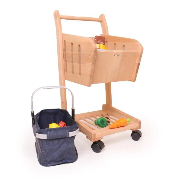 Kinder-Einkaufswagen | Spielzeug-Einkaufstrolley | Einkaufsroller 3050