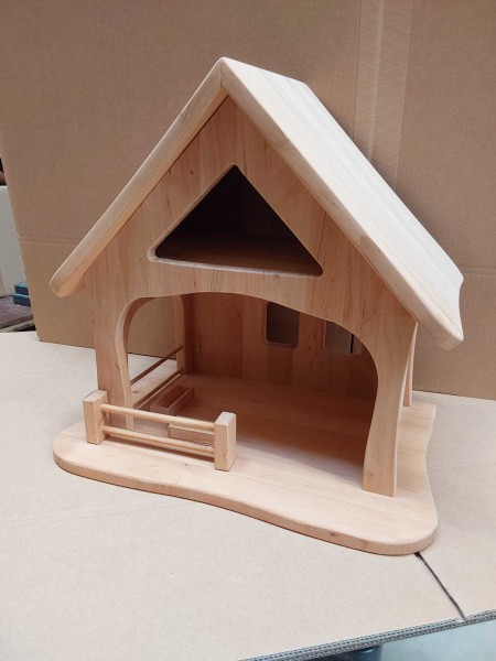 2. Wahl Krippenstall aus Erle Massivholz Natur