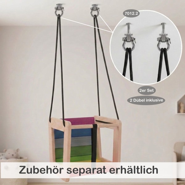 Sicherheits Deckenhaken an der Wand montiert
