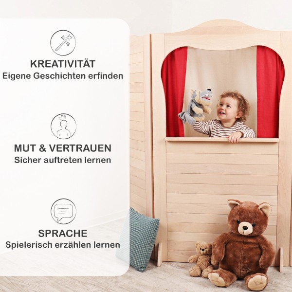 Kasperletheater fördert Kreativität Fantasie Sprache und Selbstbewusstsein
