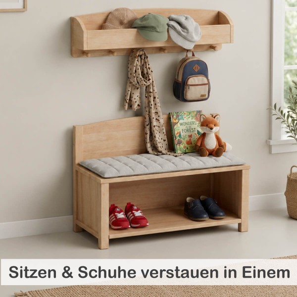 Sitzbank und Garderobe Kombi