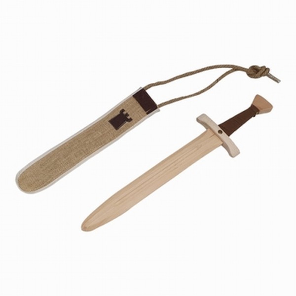 Kinder-Holz-Schwert, 51 cm. mit Schwertscheide