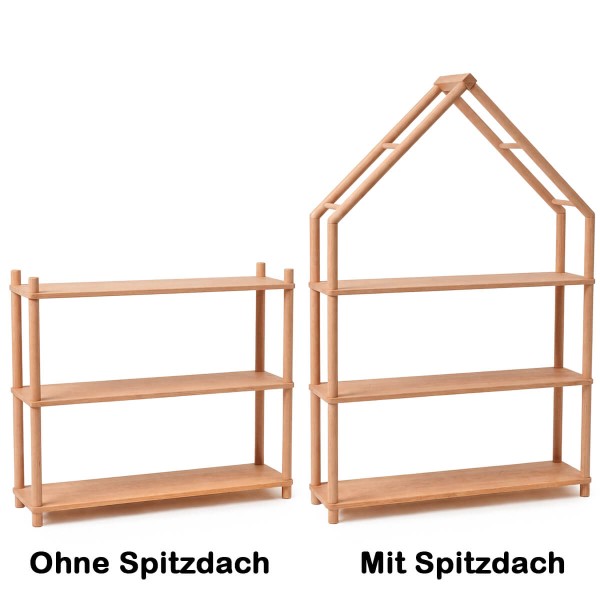 Breites Montessori Regal für Bücher und Spielzeug
