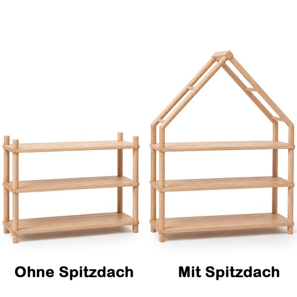 Puppenhaus Regal aus Holz 2 in 1