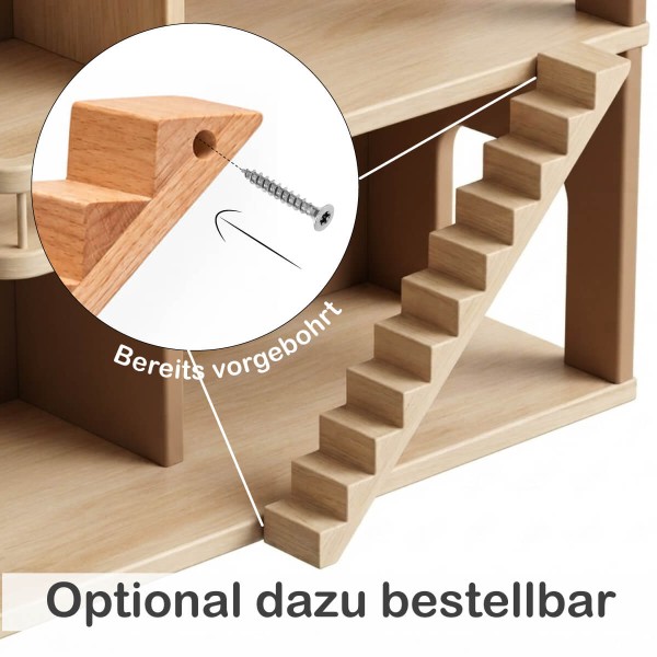 Puppenhaus Treppe - Montage