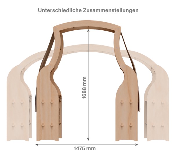 Spielständer Mia Kombinationsmöglichkeiten