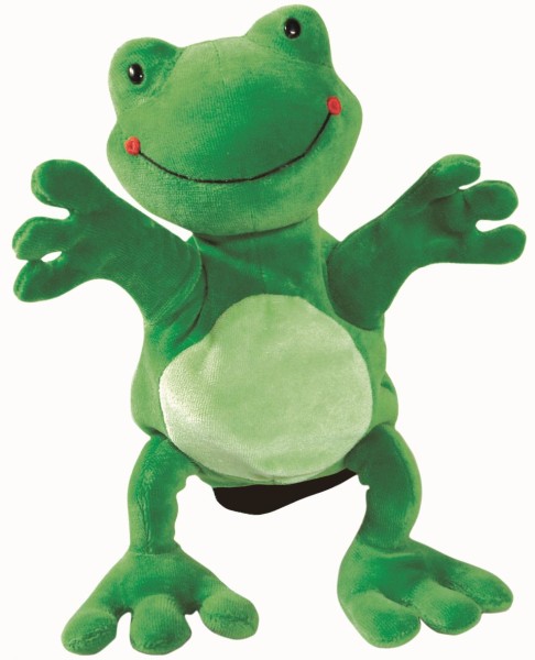 Frosch - Kindergartenbedarf – Kitabedarf – Kindergarten-Handpuppe – Spielhandpuppe – 5-Finger – Geburtstagsgeschenk – Weihnachtsgeschenk