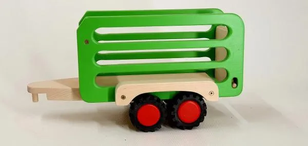 Anhänger - handgemacht - Holz-Bauernhof-Fahrzeug / Viehanhänger - wertvoll Anhänger - handgemacht - Holz-Bauernhof-Fahrzeug / Viehanhänger - wertvoll