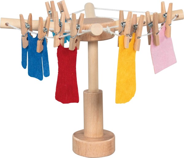 wäschespinne mit wäsche