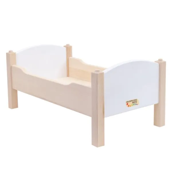 Weisses massivholz natur Puppenbett Weisses massivholz natur Puppenbett