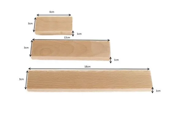 Abmaße der Bausteine - verschiedene Formate - Spiel-Bauklötze, Bauen, Konstruieren, Bauklötze-Set, Holzbausteine, Kindergeburtstagsgeschenk, Kinder-Holzbausteine