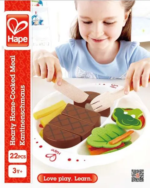 Kantinenschmaus 22-teilig | Kinder-Küchen-Zubehör aus Holz E3141