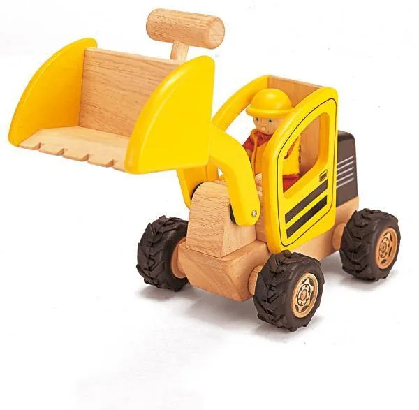 Frontlader Pintoy ökologisches Holz-Spielzeug – Bio-Holzspielzeug – Naturholz-Spielzeug