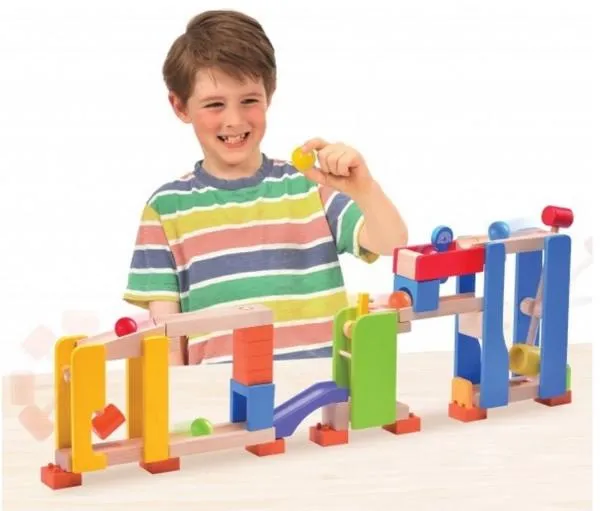 Große Kugelbahn Hammer Slammer | Kinder-Kugelbahn-Holz | Lern-Motorikspielzeug Große Kugelbahn Hammer Slammer | Kinder-Kugelbahn-Holz | Lern-Motorikspielzeug
