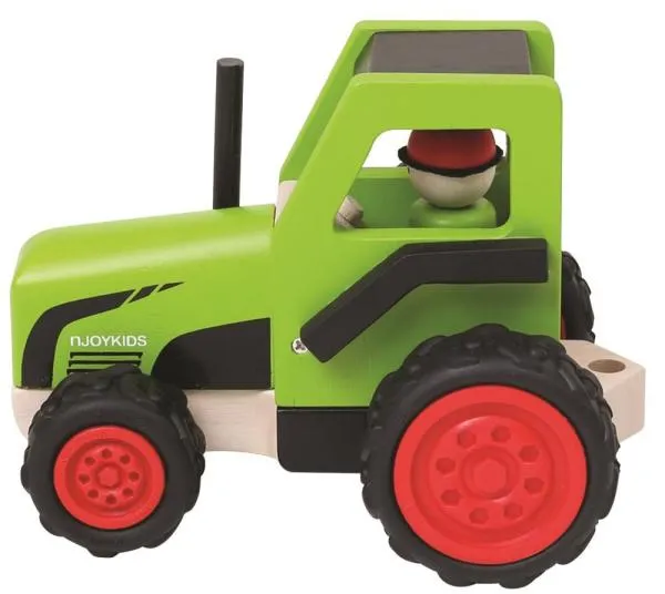 Traktor Holz-Kinder-Bauernhof-Trecker | Kinder-Holz-Fahrzeug