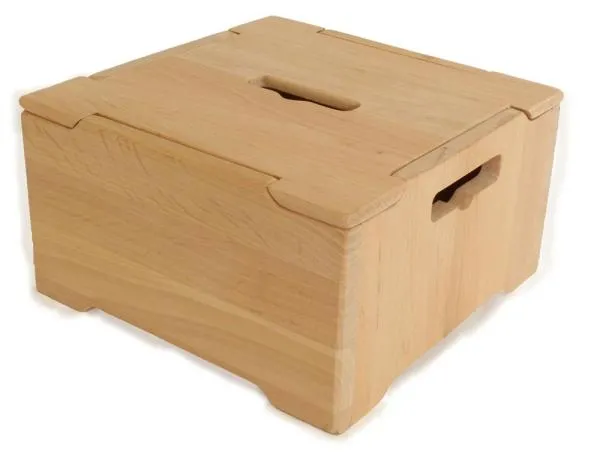 massiver Deckel für Bio-Holzkiste – Aufbewahrungskiste – Ordnungsbox für Kinder – Kinderzimmermöbel – Massivholz – für Bauklötze - hochwertiges Holzmöbel