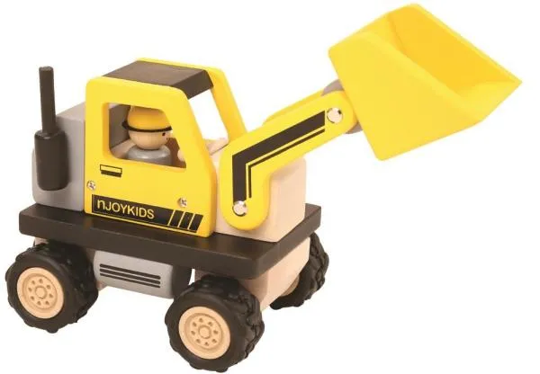 Baustellen-Fahrzeug! Kids-Holz-Radlader! | Kinder-Holz-Fahrzeug 85708