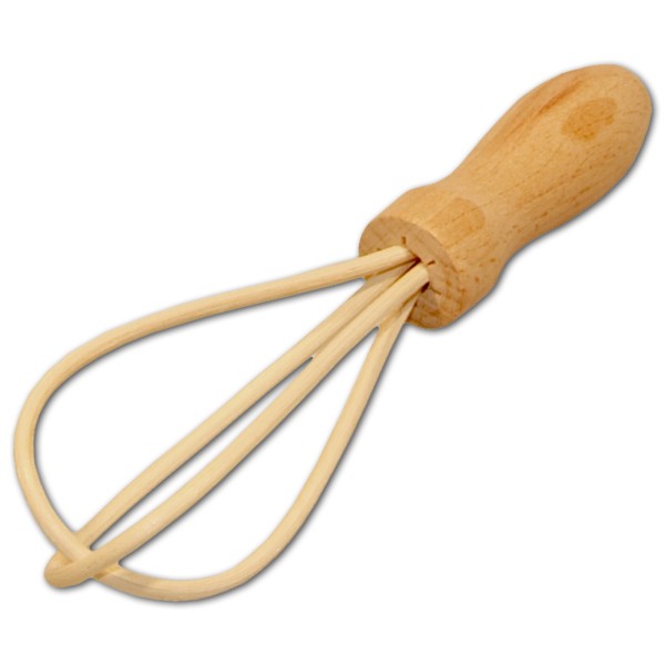 Schneebesen für Sahne aus Holz