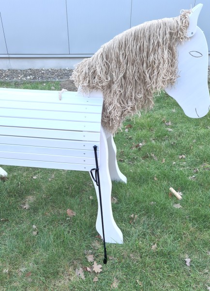 Kinder Reitgerte AMELIE in Pink mit Herz | Spielzeug Gerte für Holzpferde und Hobby Horsing