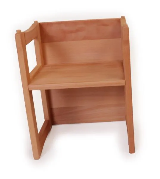 robust, solide verarbeitet - variable Sitzhöhen - massiver Kinder-Stapelstuhl - Bio-Holzmöbel – Kinderzimmermöbel – Massivholz – Kindergartenmöbel – Kindergarten-Stuhl - langlebig