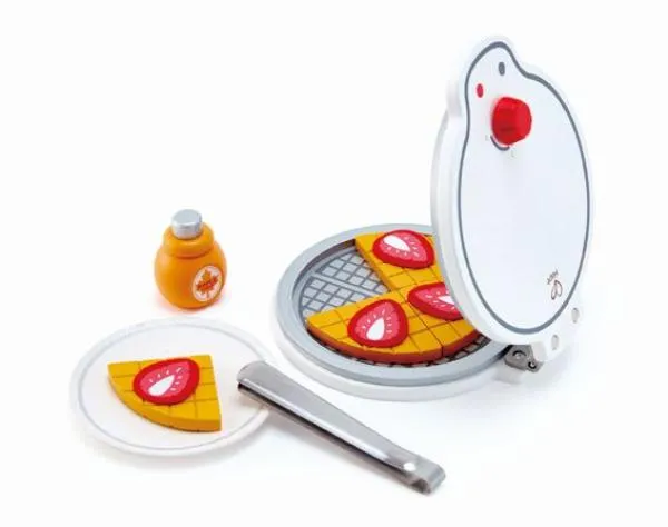 Kinder-Spielzeug – Waffeleisen – Kochen in der Kinder-Spielküche - nützliches Spielküchenzubehör