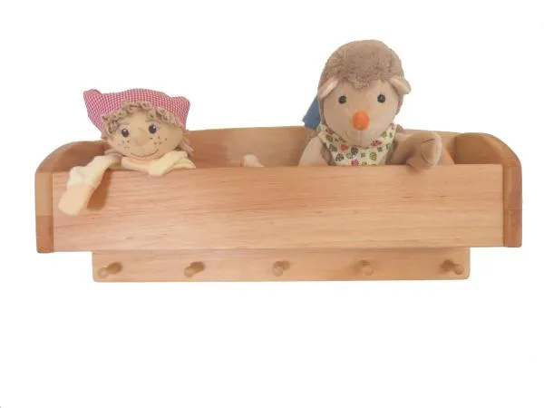 Wandgradrobe 8058 massiv – für Kindergarten – pädagogisch wertvolles Holzspielzeug – ökologisch und gesundes Kinder-Spielzeug
