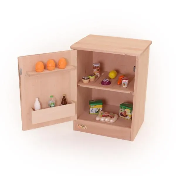 massiver Kinder-Holz-Kuehlschrank | Kinderkuechen-Kuehlschrank | Spielzeug aus Massivholz | robust, hochwertig massiver Kinder-Holz-Kuehlschrank | Kinderkuechen-Kuehlschrank | Spielzeug aus Massivholz | robust, hochwertig