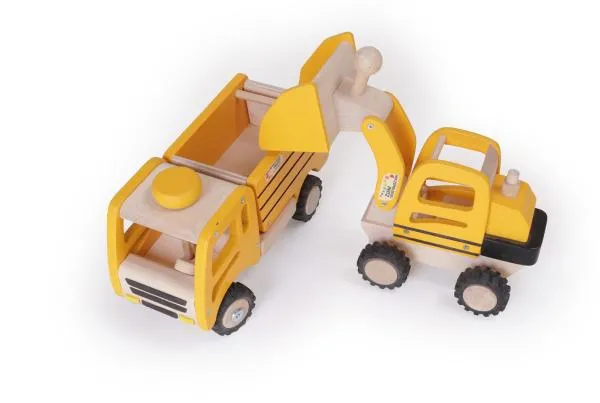 Lastwagen-Kipper-Holzspielzeug-Baustellenfahrzeug Lastwagen-Kipper-Holzspielzeug-Baustellenfahrzeug