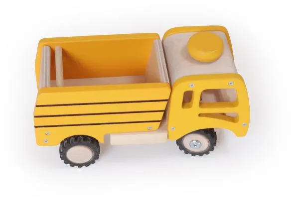 Kinder-LKW-Kipper-Holz-Lastwagen-Baustellenfahrzeug-9050