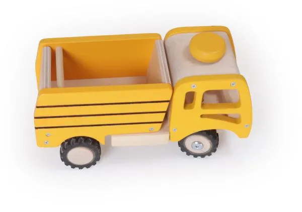 Kinder-LKW-Kipper-Holz-Lastwagen-Baustellenfahrzeug-9050 Kinder-LKW-Kipper-Holz-Lastwagen-Baustellenfahrzeug-9050