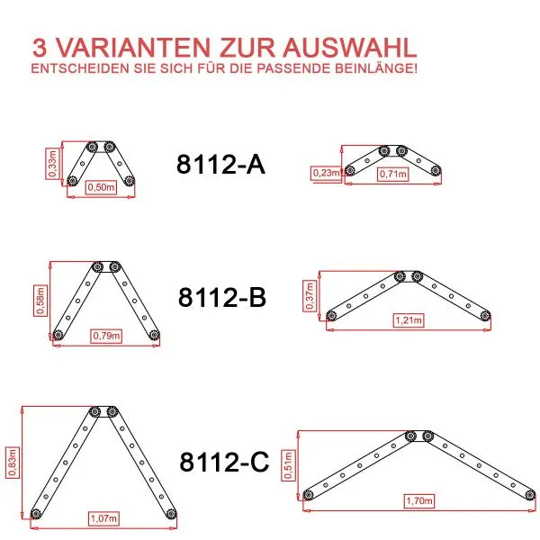 Flexi-Kinder-Kletterdreieck mit verschiedenen Aufstellmöglichkeiten