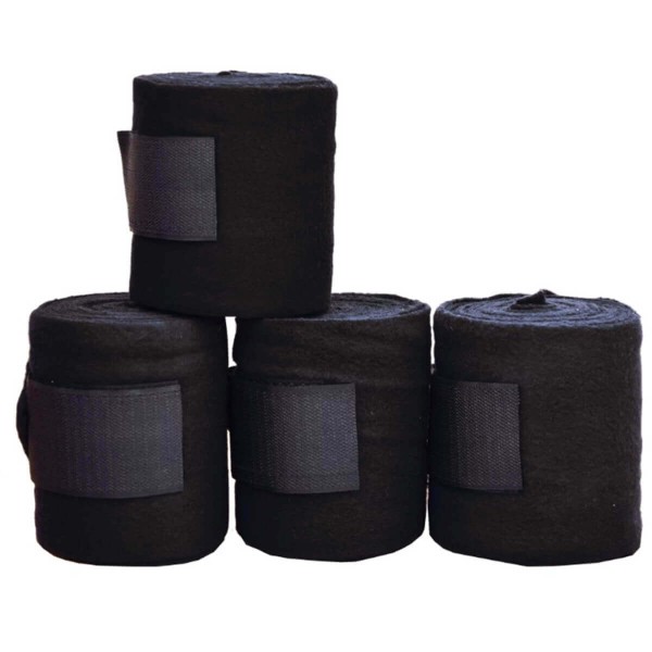 Bandagen 4er Set für Holzpferd - schwarz
