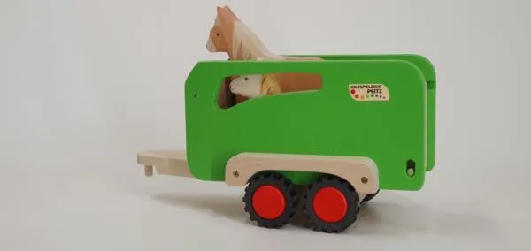 Pony-Transporter Pferdeanhänger Bauernhof-Spielzeug- pädagogisch wertvoll Pony-Transporter Pferdeanhänger Bauernhof-Spielzeug- pädagogisch wertvoll