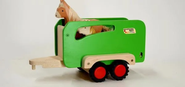 Pferdeanhänger Viehanhänger handgemacht Holz-Bauernhof-Fahrzeug natürlich Pferdeanhänger Viehanhänger handgemacht Holz-Bauernhof-Fahrzeug natürlich