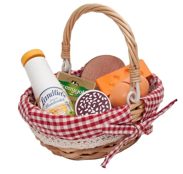 Picknick-Korb | Weidenkorb für Kinder | Frühstückskorb