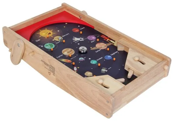 2 in 1 Pinnball-Planet | Fußball-Flipper | Holz-Tischspiel | Gesellschaftsspiel | BA 112383