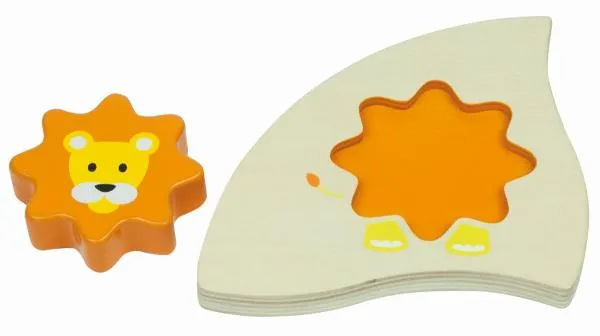 Baby Lernspielzeug | 8-tlg. Puzzle | Legespiel | Löwe | Orange Baby Lernspielzeug | 8-tlg. Puzzle | Legespiel | Löwe | Orange