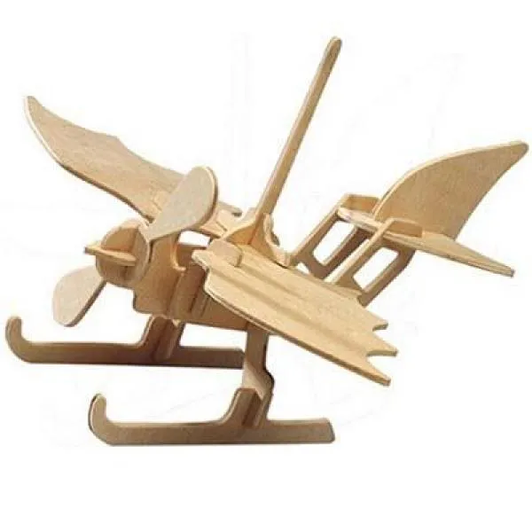 Holzbausatz Wasser-Flugzeug | Kinder-Flugzeug-Bastel-Set | Puzzle RS 958-bio-öko-fair-Holz