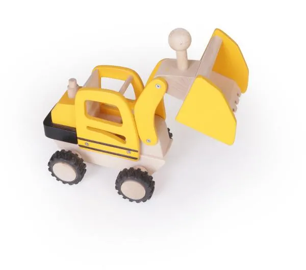 Kinder-Radlader-Schaufelbagger-Holz-Baustellenfahrzeug-9055-ökologisch Kinder-Radlader-Schaufelbagger-Holz-Baustellenfahrzeug-9055-ökologisch