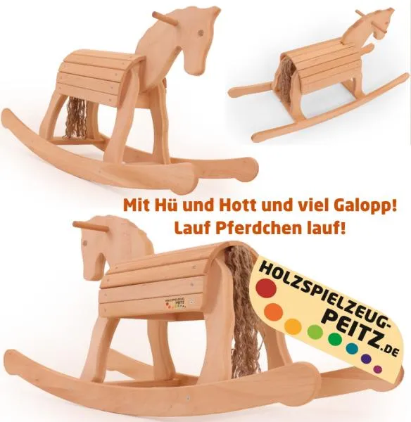 Holzschaukelpferd-massiv-buche-Holz-Schaukelpferd-Voltibock-Trainingspferd
