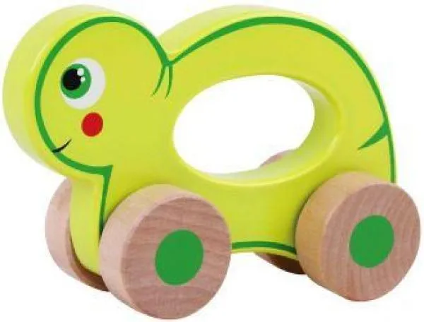 Hand-Schiebetier Schildkröte – Bio-Babyspielzeug – Feinmotorik fördern – pädagogisches Spielzeug – Waldorf geeignet – Frühförderung