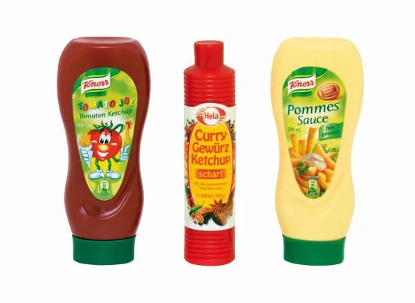 Kinder-Spielzeug-Knorr + Hela Ketchup und Mayo Set – für das leckere Mittagessen – Spielzeug-Knorr-Produkte als nützliches Spielküchenzubehör oder für den Kaufladen als Kaufladenzubehör