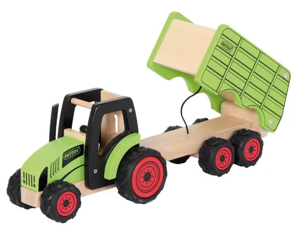 Kinder-Holzspielzeug-Traktor-Bauernhoffahrzeug