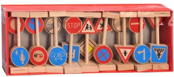 Verkehrszeichen | Kinder-Holz-Parkhaus | Kinder-Holz-Fahrzeuge