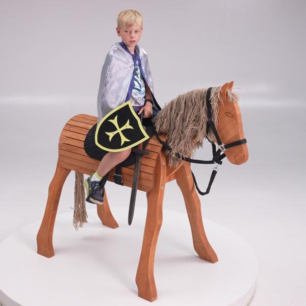 Großes Voltigierpferd "Diamant" | Holzpferd | Outdoor-Spielzeug | Einhorn | Ritterpferd Großes Voltigierpferd "Diamant" | Holzpferd | Outdoor-Spielzeug | Einhorn | Ritterpferd