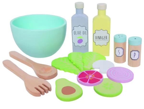 Salat-Set-Kinder-Kuechen-Zubehoer-Kuechen-Lebensmittel-JB-W7134 Salat-Set-Kinder-Kuechen-Zubehoer-Kuechen-Lebensmittel-JB-W7134