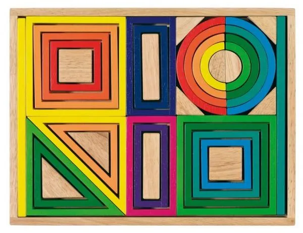 Bunte Öko-Holzbausteine Bausteine | Motorik-Spielzeug | Lern-Spielsachen Bunte Öko-Holzbausteine Bausteine | Motorik-Spielzeug | Lern-Spielsachen
